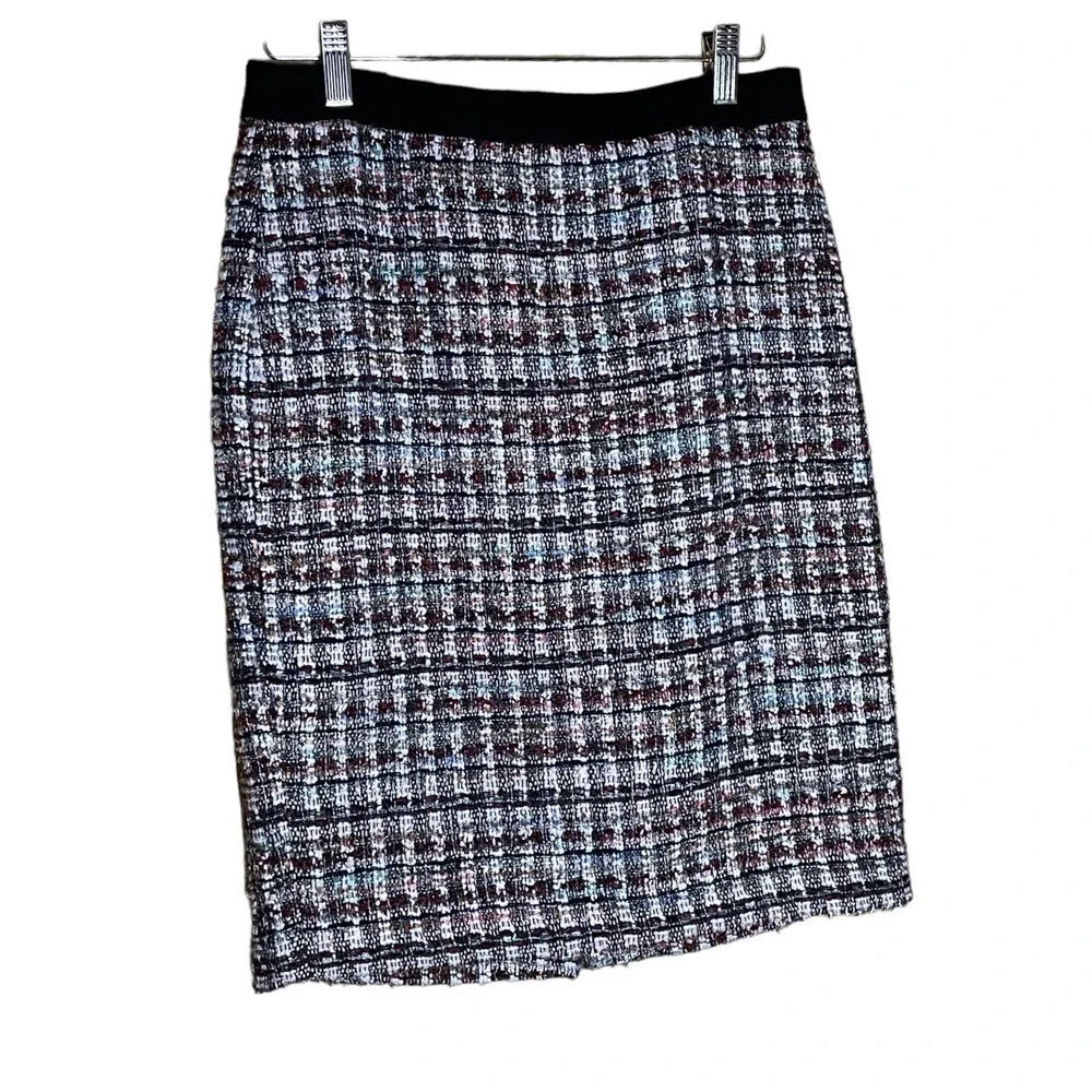 Talbots Multi-Colored Tweed Pencil Skirt Size 2P - Picture 2 of 10